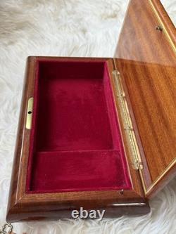 Beautiful Reuge Italian Wood Music Jewelry Box Fur Elise WORKING