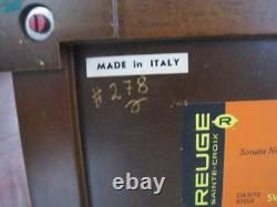 Beautiful Reuge Swiss Music Box Mozart Sonata No. 3 (3 parts) Sorrento Italy