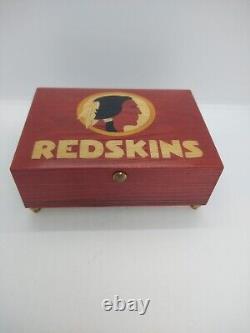 Beautiful Washington Redskins Inlayed Music Box- Sorrento Italy