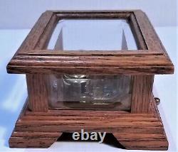 Beautiful vintage oak beveled glass case Reuge San Francisco Music Box Co video