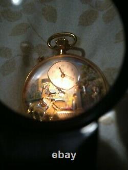 Charles Reuge Double Automation Pocket Watch Huntsman's Rest Musical Watch