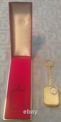 Collectible Vintage Reuge Mini Music Box Keychain With Original Box & Labels