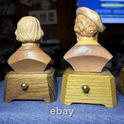 Composers Busts. 7 Composers-Classics and Romantic Epochs. With Reuge Music Box Composers Busts. 7 Composers-Classics and Romantic Epochs. With Reuge Music Box