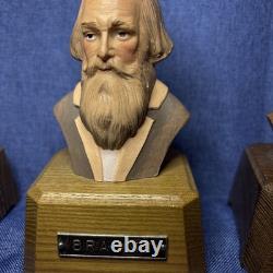 Composers Busts. 7 Composers-Classics and Romantic Epochs. With Reuge Music Box