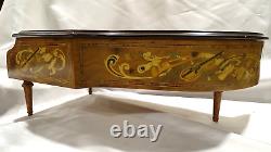 Concert Piano inlay 5 cylinder swiss Music box by Reuge House of Faberge FM