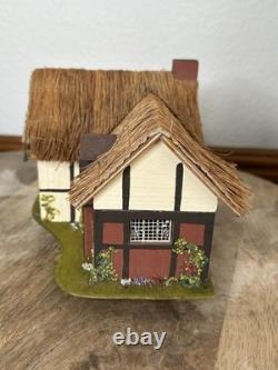 Cottage Music Box Pauline David Reuge Movement Working. Thatched Smithy Vtg 60s