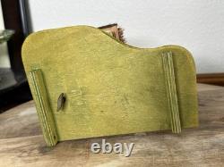 Cottage Music Box Pauline David Reuge Movement Working. Thatched Smithy Vtg 60s