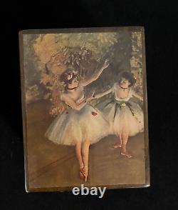 Degas Ballet Dancers Music Box by The American Music Box Company Reuge Movement