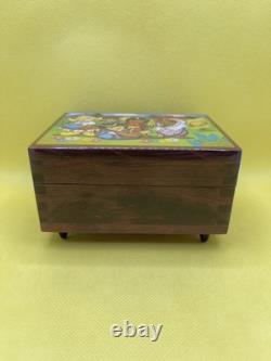 Disney Its a Small World Wooden Music Box Reuge Swiss Movement Mary Blair Art