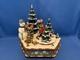 ERZGEBIRGE Hubrig REUGE Christmas Music Box Winter Time Snowman Wood Germany Box