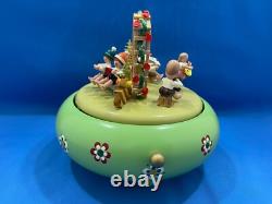 ERZGEBIRGE Spring Music Box Musical Children Wood Germany Reuge Romance Glaesser