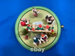 ERZGEBIRGE Spring Music Box Musical Children Wood Germany Reuge Romance Glaesser