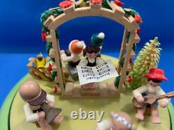ERZGEBIRGE Spring Music Box Musical Children Wood Germany Reuge Romance Glaesser