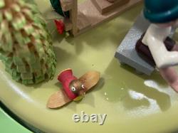 ERZGEBIRGE Spring Music Box Musical Children Wood Germany Reuge Romance Glaesser