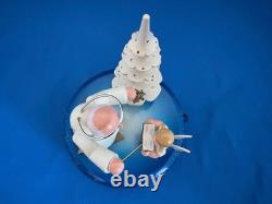 ERZGEBIRGE Ulbricht REUGE Christmas Music Box Saint Peter and Angel Wood Germany