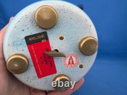 ERZGEBIRGE Ulbricht REUGE Christmas Music Box Saint Peter and Angel Wood Germany