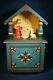 ERZGEBIRGE Wendt Kuhn REUGE Music Box Nursery Carved Wood East Germany BOX