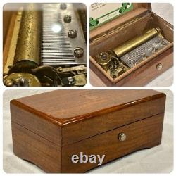 EXC Mid Century THORENS (pre-Reuge) 3/50 Shield Music Box Gavotte FULL VIDEO