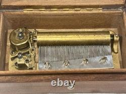 EXC Mid Century THORENS (pre-Reuge) 3/50 Shield Music Box Gavotte FULL VIDEO