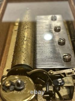 EXC Mid Century THORENS (pre-Reuge) 3/50 Shield Music Box Gavotte FULL VIDEO