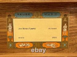 EXC Swiss REUGE 3/72 Music Box Ave Maria, Gounod L'Auberson Style, FULL VIDEO