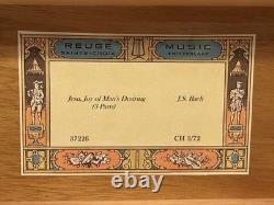 EXC Swiss REUGE 3/72 Music Box Jesu, Joy of Man's Desiring Thuya, FULL VIDEO