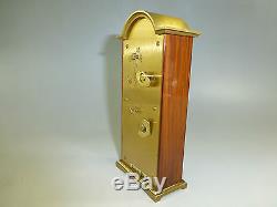 EXC Vintage Reuge Music Box Alarm Swiza Miniature Tempus Fugit Grandfather Clock