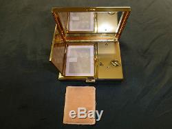 EXC. Vintage Reuge Musical Minature Music Box Powder Compact (WATCH THE VIDEO)