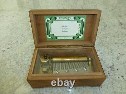 EXC Vintage Swiss Thorens Pre Reuge Music Box 50 Key 3 Song (Watch The Video)