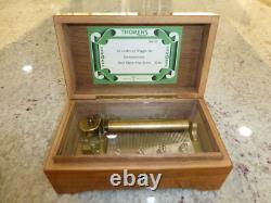 EXC Vintage Swiss Thorens Pre Reuge Music Box 50 Key 3 Songs (Watch The Video)