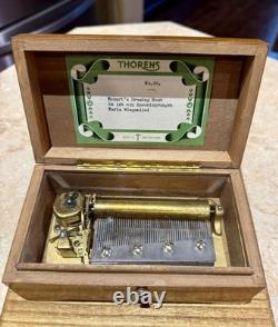 EXC Vintage Swiss Thorens Pre Reuge Music Box 50 Key 3 Songs (Watch The Video)