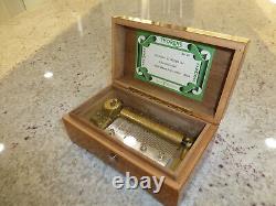 EXC Vintage Swiss Thorens Pre Reuge Music Box 50 Key 3 Songs (Watch The Video)