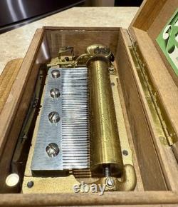 EXC Vintage Swiss Thorens Pre Reuge Music Box 50 Key 3 Songs (Watch The Video)