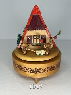 Erzgebirge Reuge Music Box Snow White & the Seven Dwarfs VINTAGE