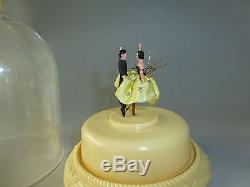 Exc Vintage Reuge Dancing Couple Ballerina Music Box Automaton (watch The Video)