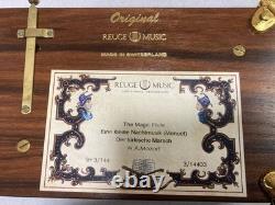 Excellent Condition Reuge Top Class 144 note Mozart 3 Songs Music Box High Quali