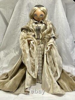 Exquisite XENIS Hand-Painted Doll withREUGE Music Box Winter Fantasy Series VID