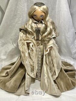 Exquisite XENIS Hand-Painted Doll withREUGE Music Box Winter Fantasy Series VID