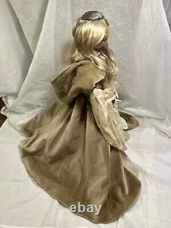 Exquisite XENIS Hand-Painted Doll withREUGE Music Box Winter Fantasy Series VID