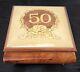 Extraordinary Italy Reuge 50th Anniversary/Birthday with Gold Wreath Music Box