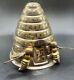 Extremely Rare Beautiful Reuge Brass Beehive Jewely Holder/Honey Pot Music Box