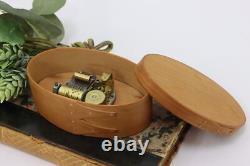 Farmhouse Vintage Cherry Shaker Music Box Simple Gifts Reuge #53652