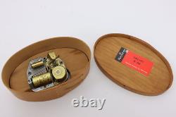 Farmhouse Vintage Cherry Shaker Music Box Simple Gifts Reuge #53652