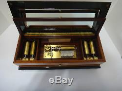 Franklin Mint Reuge Swiss Five Cylinder Music Box