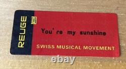 H&g Studios Reuge Swiss Musical Jewelry Box You're My Sunshine With Key