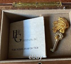 H&g Studios Reuge Swiss Musical Jewelry Box You're My Sunshine With Key