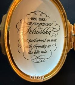 Halcyon Days Enamels Petrushka Reuge Music Box