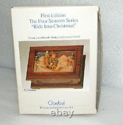 Hummel Goebel Anri Four Seasons Reuge Music Box First Ed. Ride Into Christmas