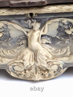 Incolay Stone Le Magnifique Musical Case Reuge Swiss Movement Beethoven