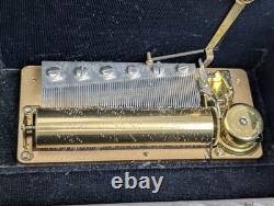 Incolay Stone Le Magnifique Musical Case Reuge Swiss Movement Beethoven